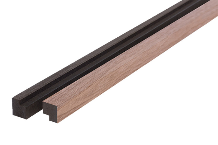 Avslutningslist Akustikpanel Walnut 3000 mm 2-pack Fibrotech